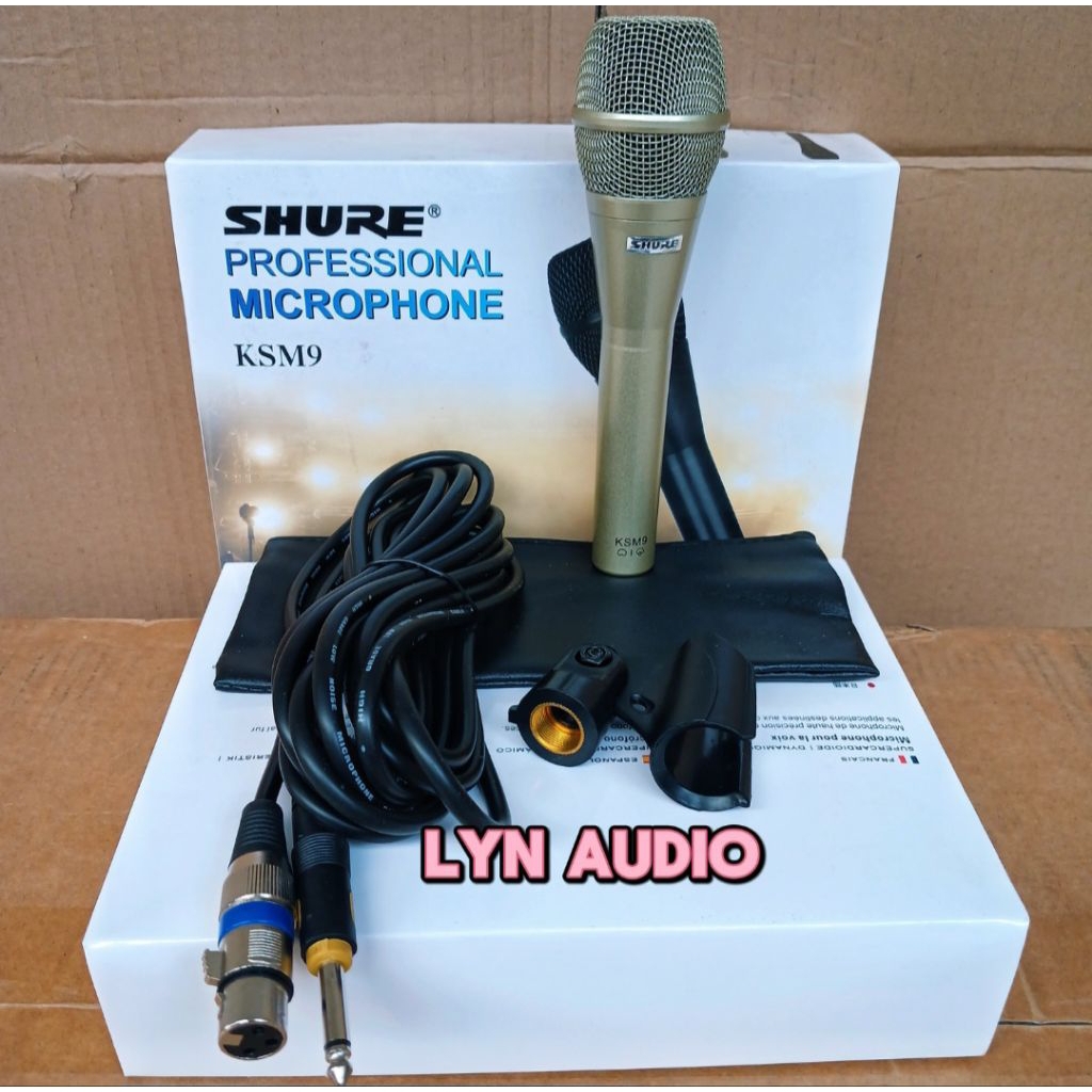 MICROPHONE / MIC KABEL KSM9 DUS PANJANG KABEL MIC 5 METER