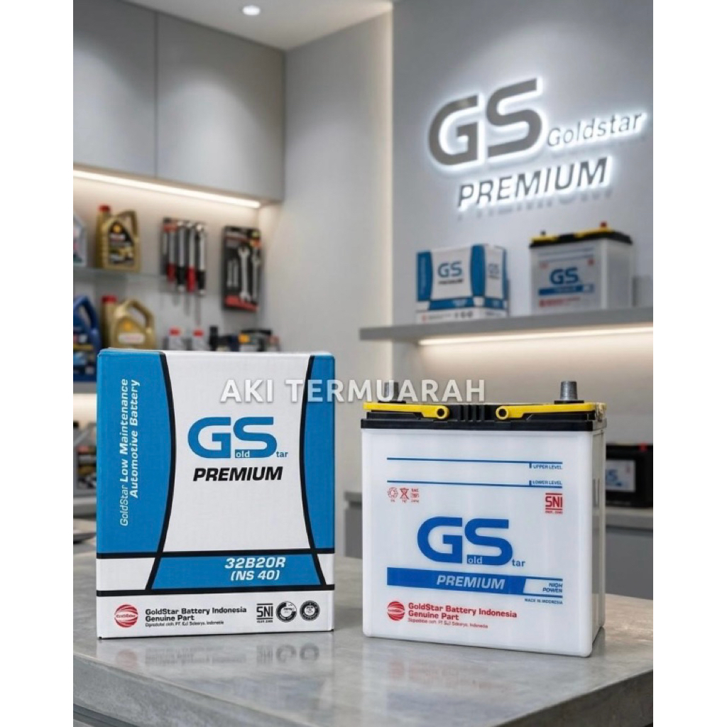 GOLD STAR NS40 ( 32B20R ) 12V 32AH Aki basah