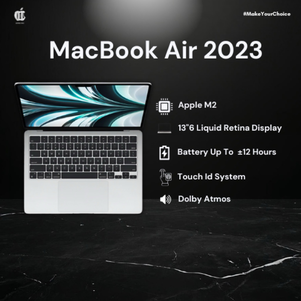 MacBook Air 13” Apple M2 2023 RAM 8 - 16 GB | 256 - 512 GB