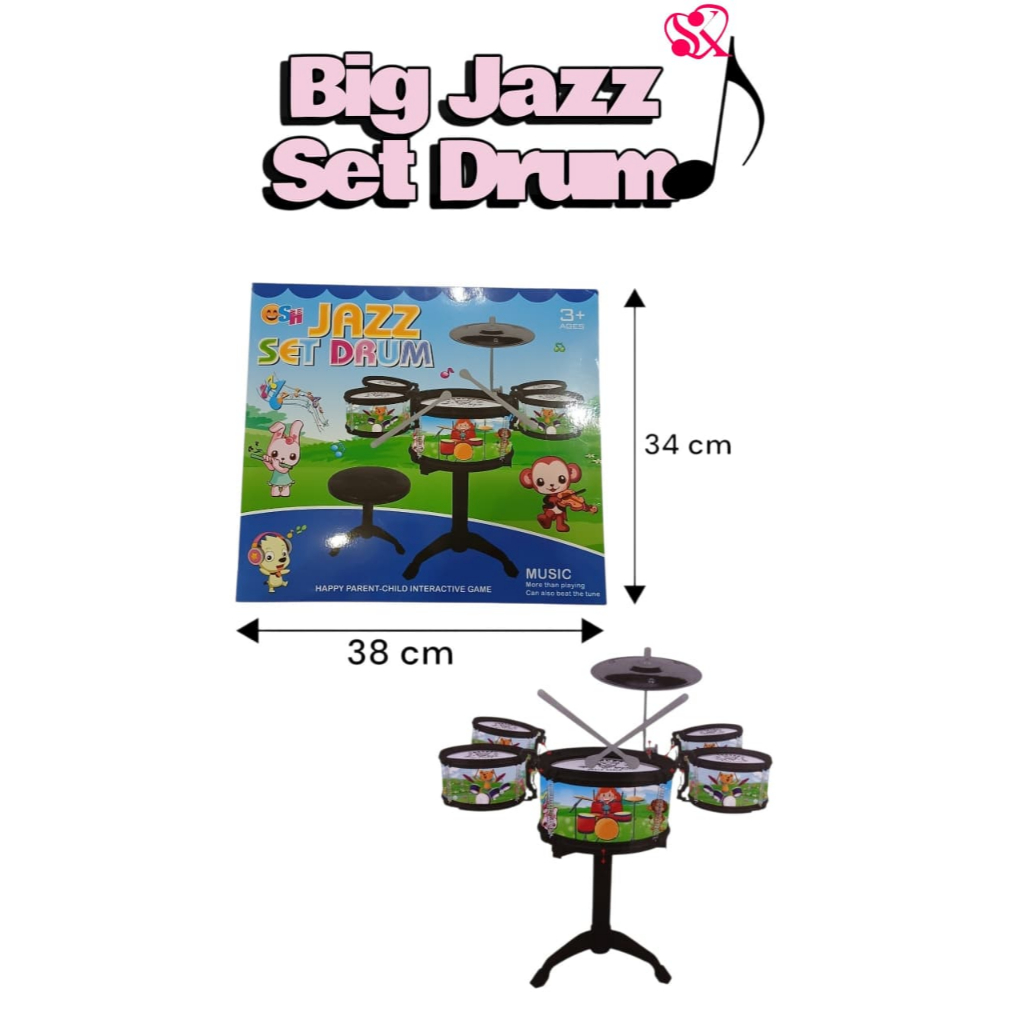 Mainan Anak Big Jazz set Drum(SH1235)