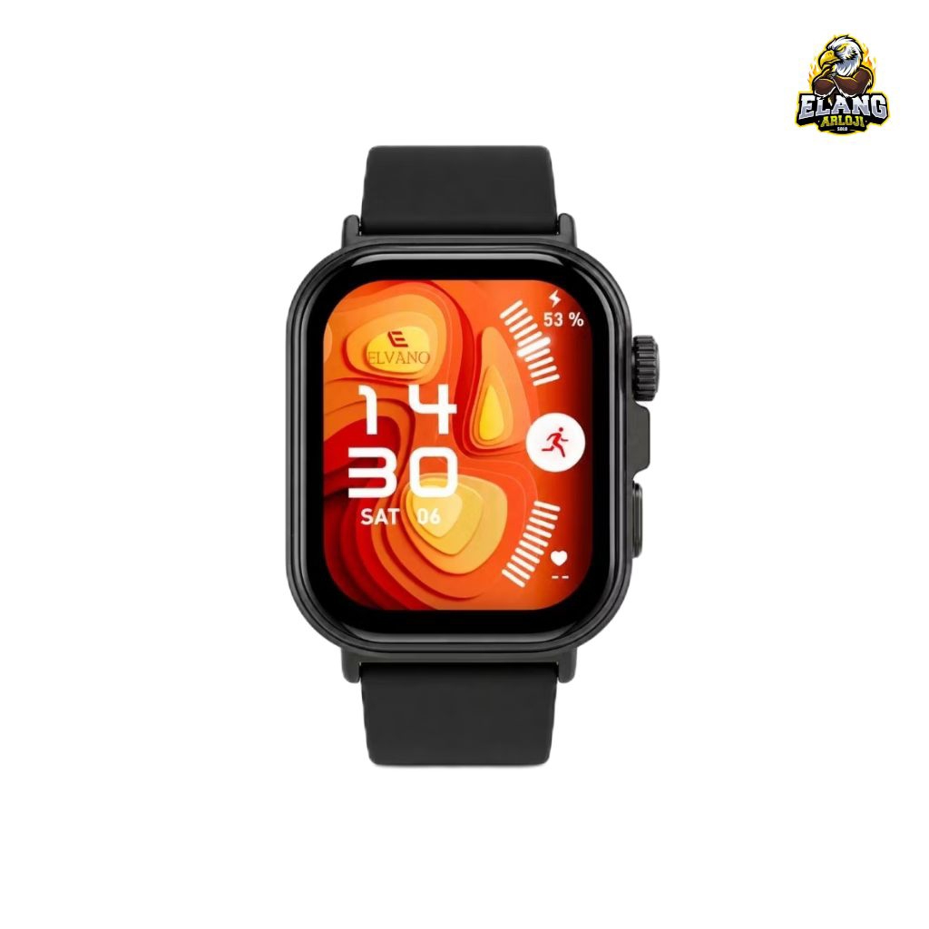 JAM TANGAN SMARTWATCH ELVANO SW 01 BLACK