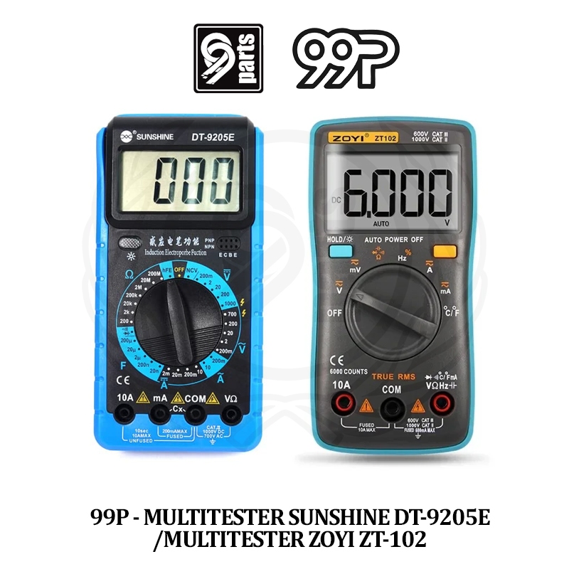 Multitester Digital Sunshine DT-9205E Original Sunshine / Avometer Sunshine DT-9205E Digital / Digit