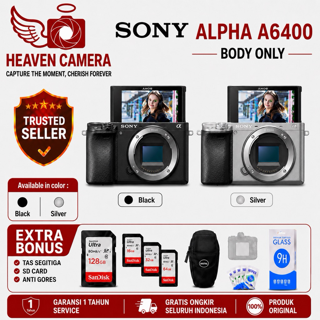 Sony Alpha A6400 Body Only Mirrorless Camera / Sony A6400 Body Only