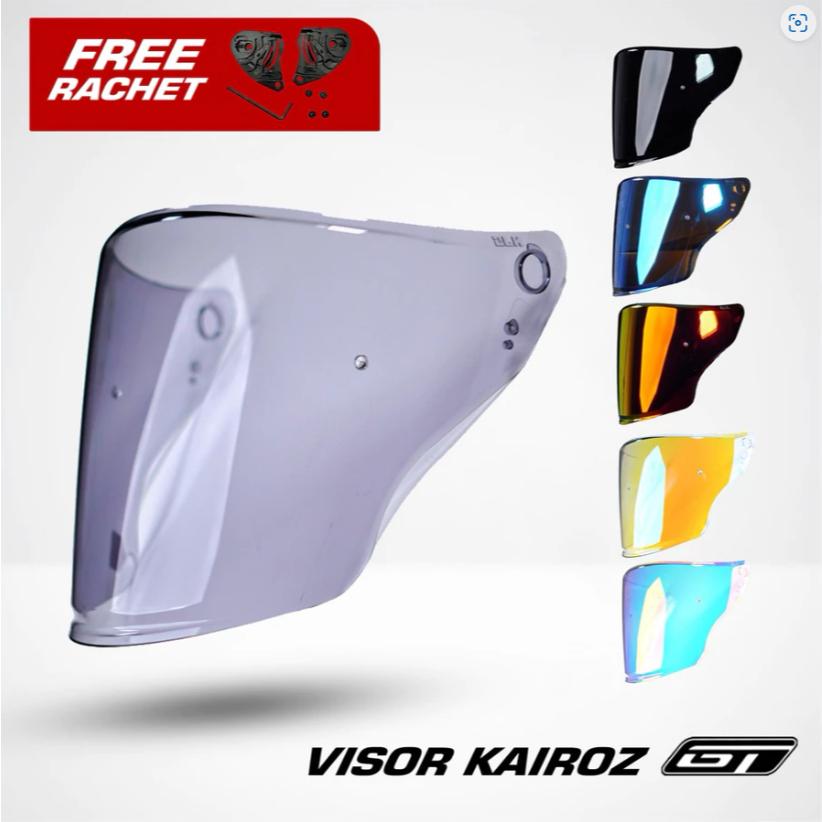 VISOR HELM NJS KAIROZ V1 | VISOR NJS KAIROZ SEMI FLAT ORIGINAL