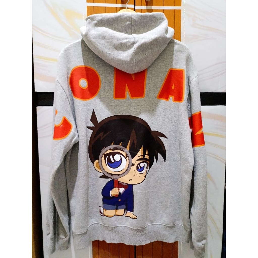 HOODIE SPAO LIGHT GREY | EDOGAWA CONAN