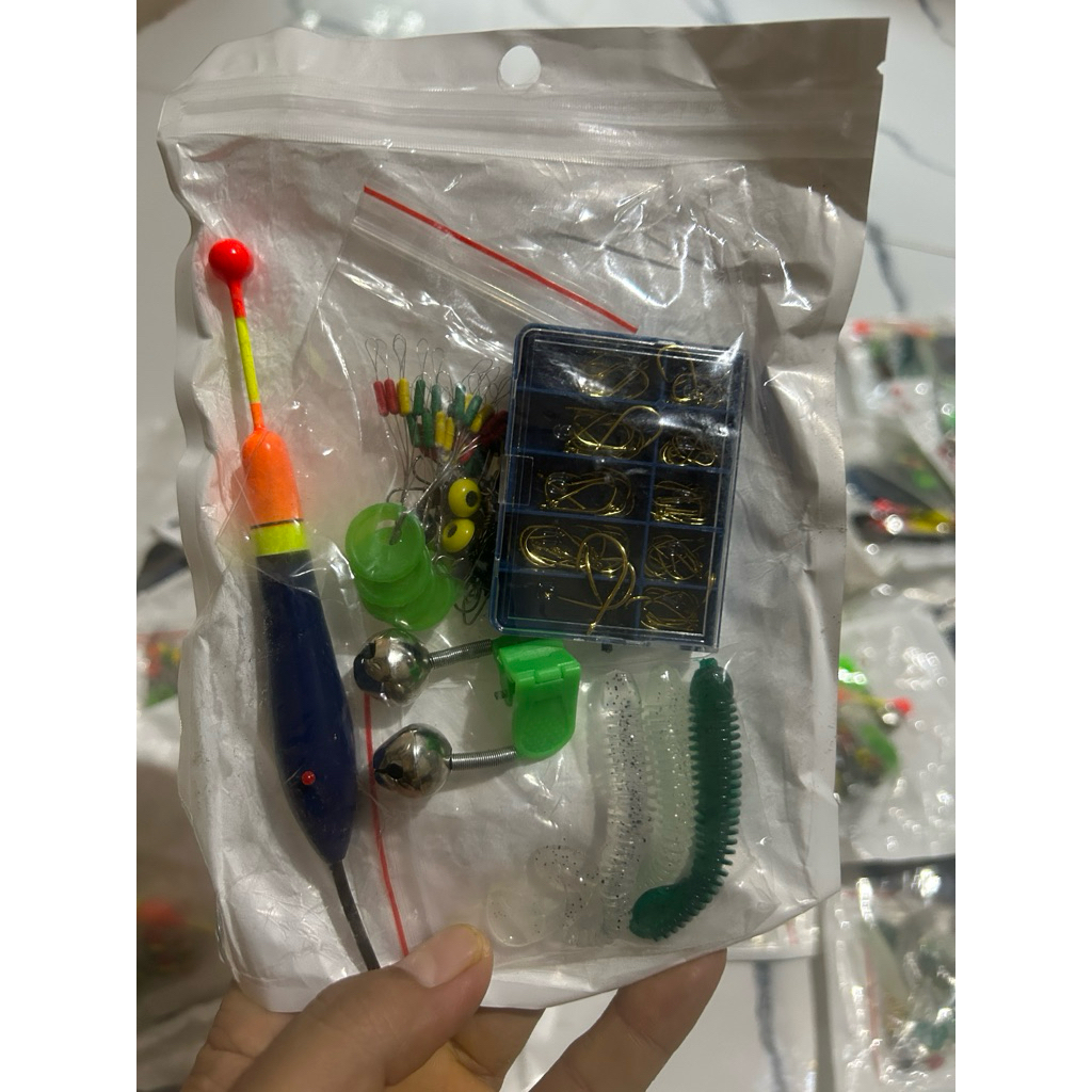 pancingan set lengkap 1 set rangkaian pancing lengkap