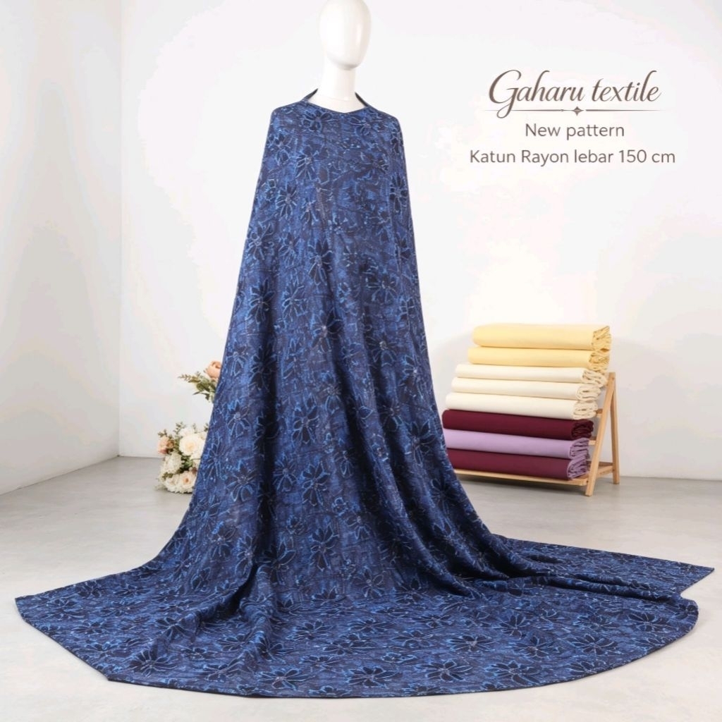 bahan katun rayon viscosoe - rayon premium - rayon motif - rayon meteran (CTK)