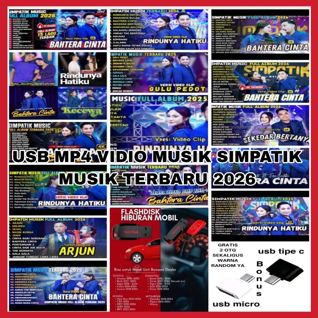 USB MP4 VIDIO MUSIK LAGU DANGDUT KOPLO TERBARU 2026 - USB FLASHDISK MOBIL MP4 VIDI0 MUSIK LAGU DANGD