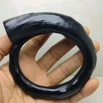 gelang akar bahar hitam super jumbo original