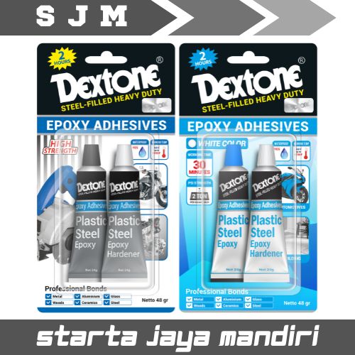 Dextone Epoxy Steel 2 Jam Lem Besi 48 gr