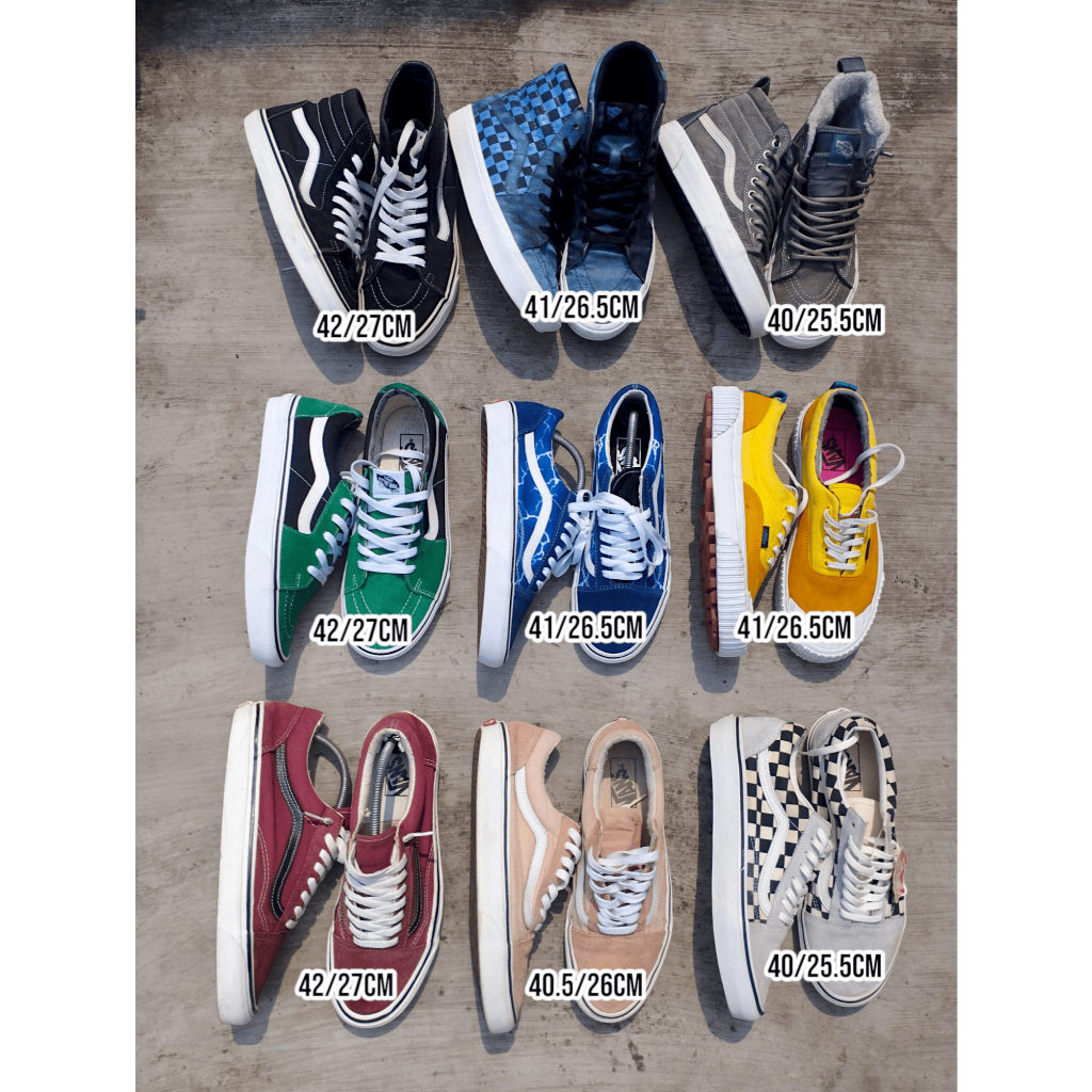 [OBRAL] Sepatu Original Pre-Loved Vans Series (Authentic / Old Skool / Slip-on / Era) / Sepatu Secon