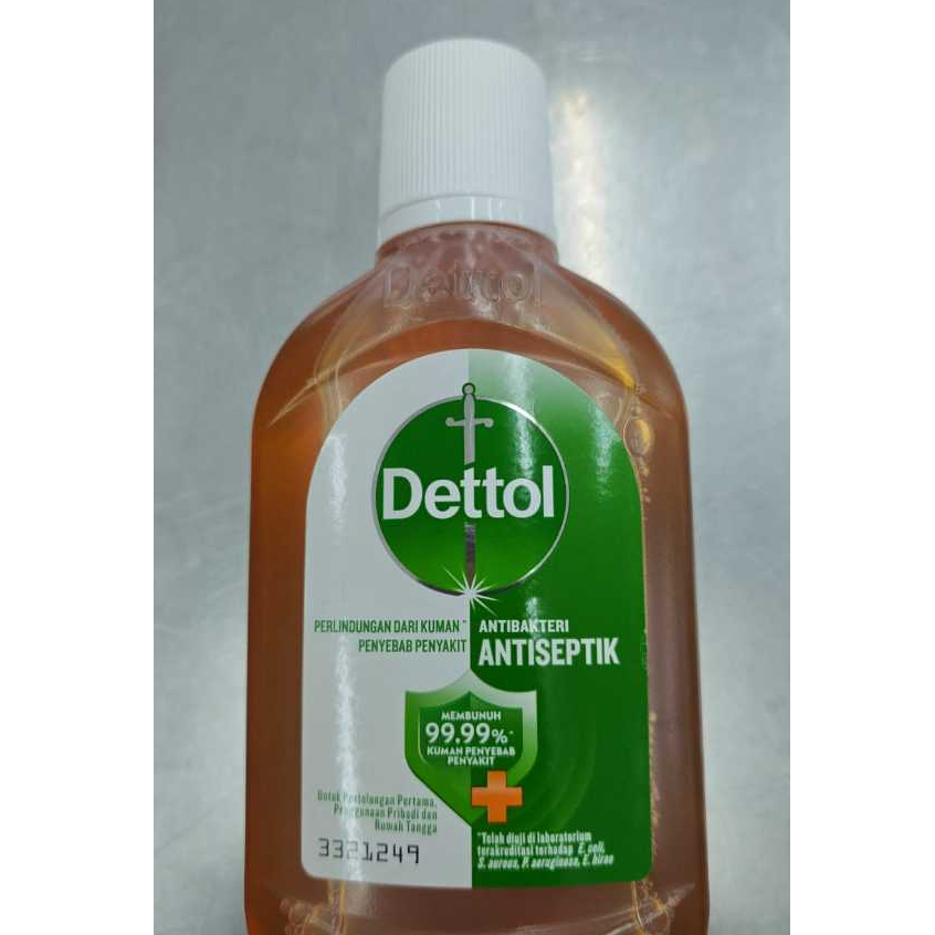 Dettol Antiseptik Cair 245ml - Membunuh 99,99% Kuman, Aman untuk Bayi, Desinfektan Serbaguna