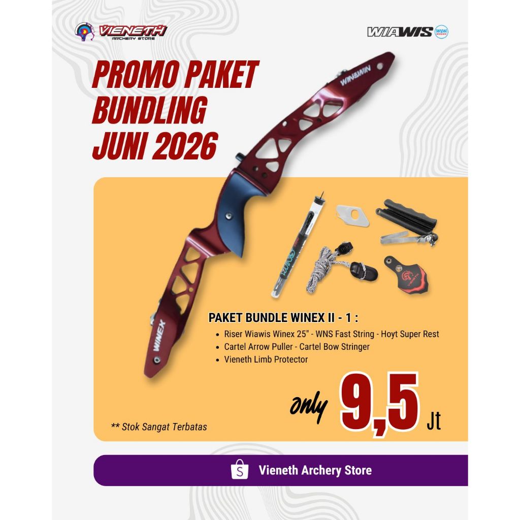 BUNDLING RISER WIAWIS WINEX II - RECURVE - PAKET BUNDLING - OLAHRAGA PANAHAN