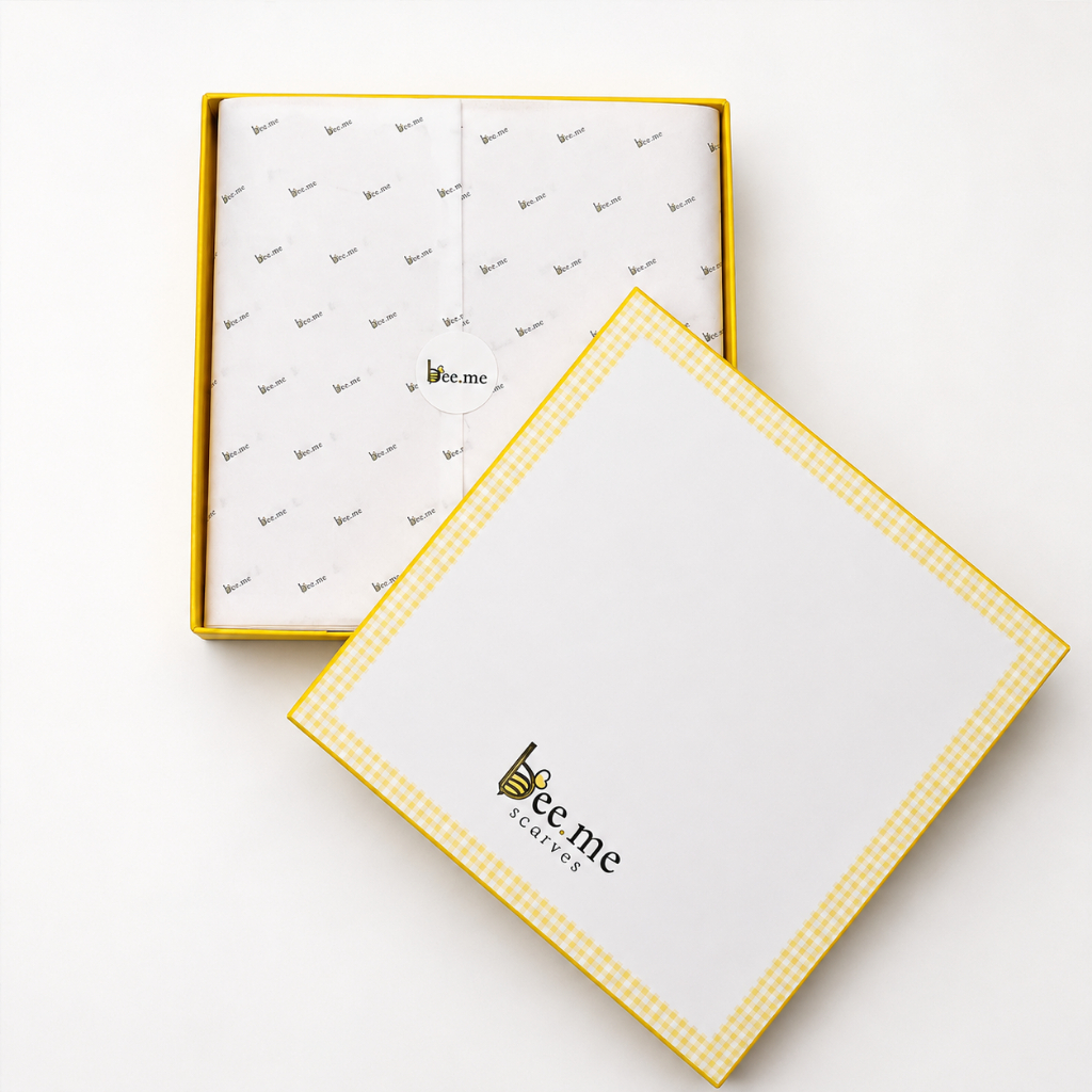 Beeme Scarves | Signature Gift Box - Box Hijab Premium - Box Hampers Eksklusif - Gift Packaging Eleg