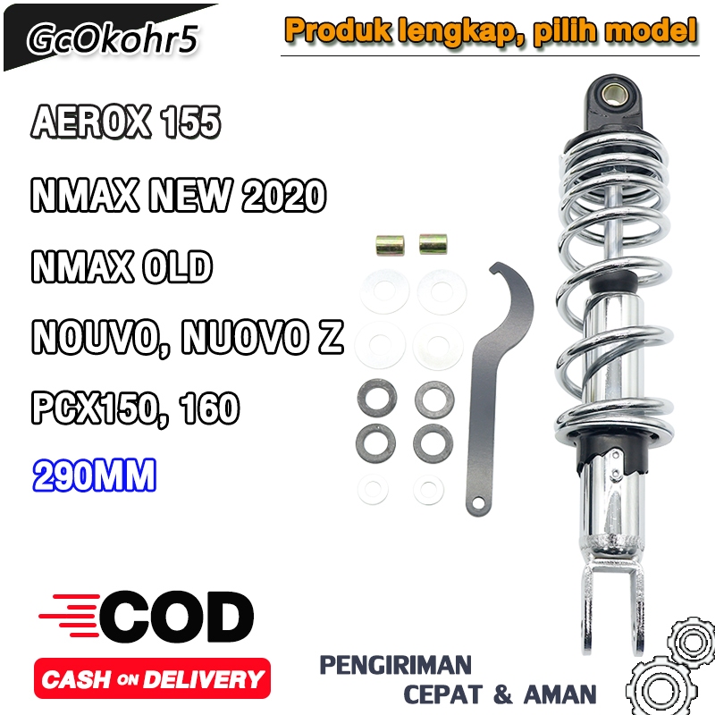 SHOCK TOP SERIES 290 MM AEROX 155, NMAX NEW 2020, NMAX OLD, NOUVO, NOUVO Z, PCX 150, PCX 160 HARGA 1