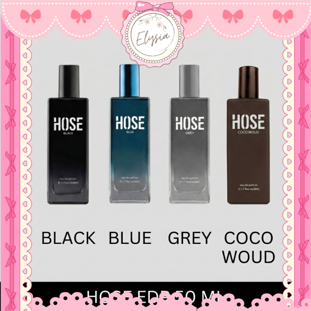 HOSE EDP Black Blue Grey Coco 50 ml | Parfum Pria HOSE Eau De Parfum