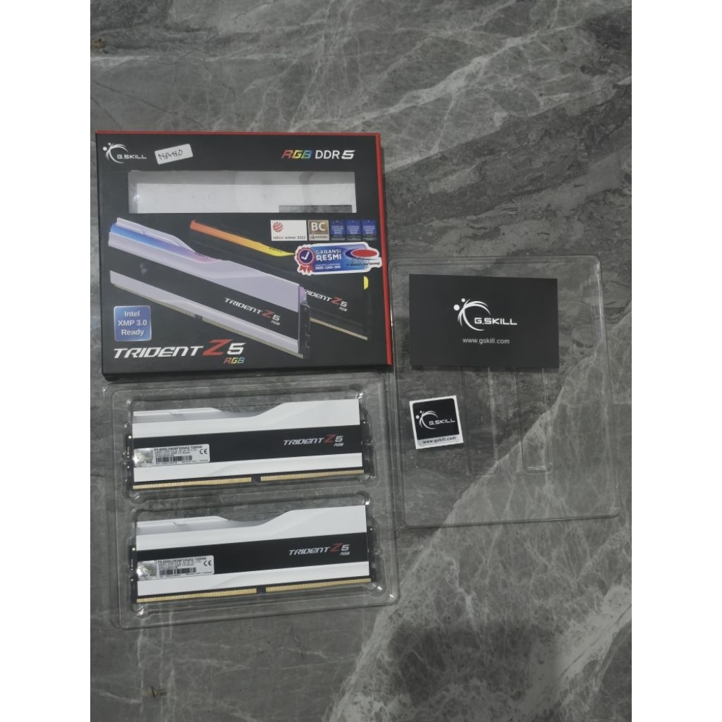 Ram G.SKILL TRIDENT Z5 RGB DDR5 64GB (2x32GB) 6000MHz C36 - Gskill DDR5 64GB 6000Mhz