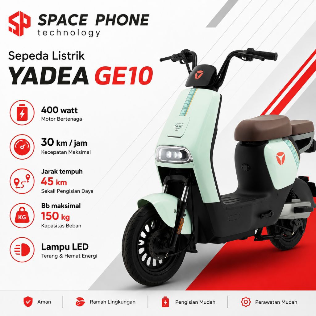 Sepeda Listrik terbaru 2026 YADEA GE10