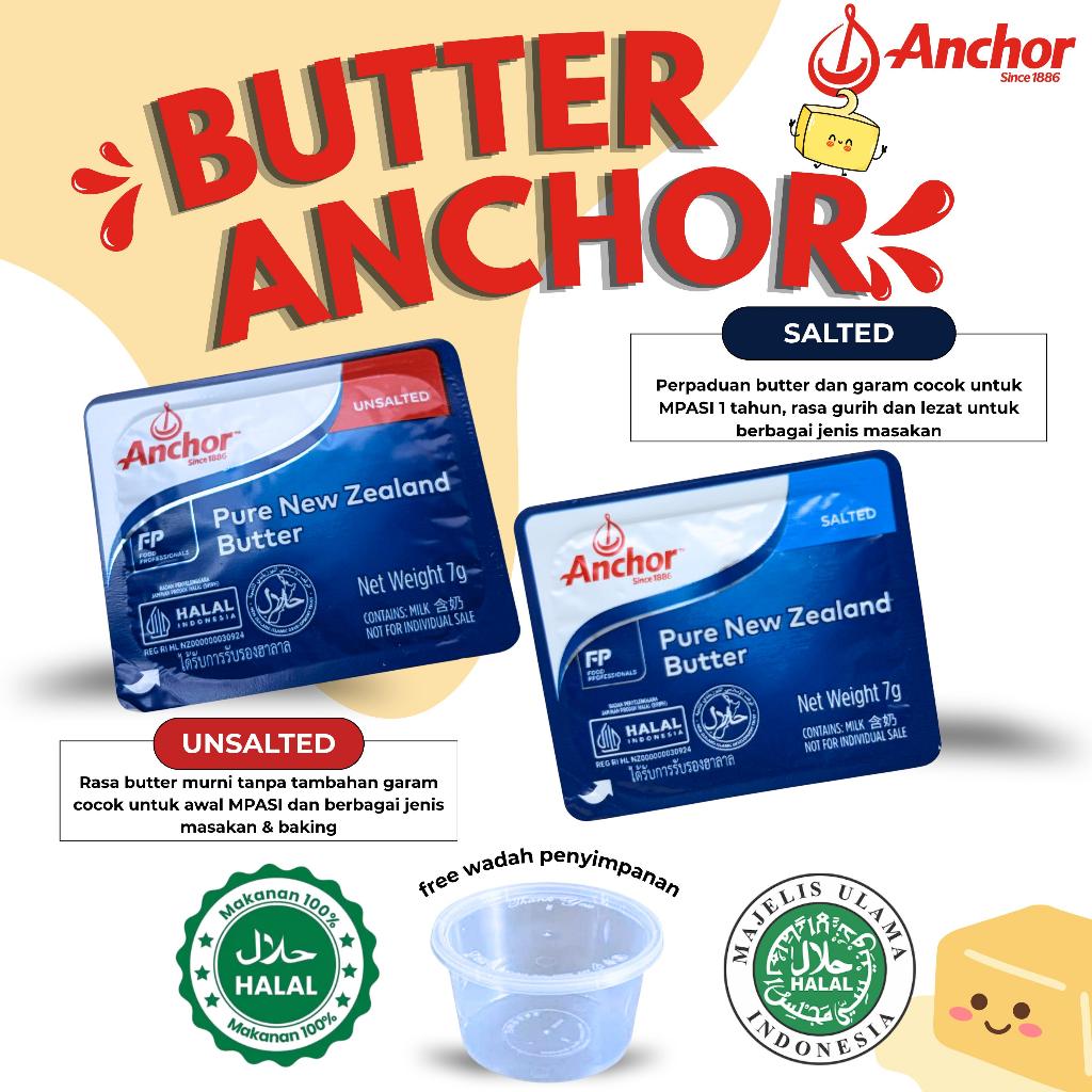 Anchor Unsalted Butter MPASI Mini Portion UNSALTED BUTTER ANCHOR MPASI BAYI | SALTED BUTTER ANCHOR |