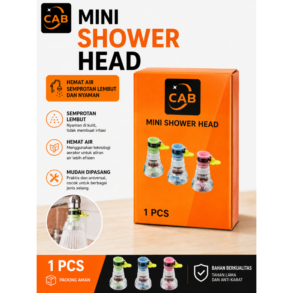 CAB MINI HEAD SHOWER