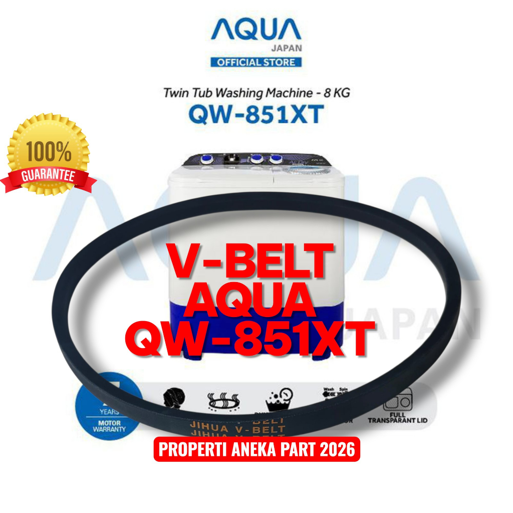 V-BELT MESIN CUCI AQUA QW-851XT V BELT VANBELT VBELT AQUA QW851XT QW851XT