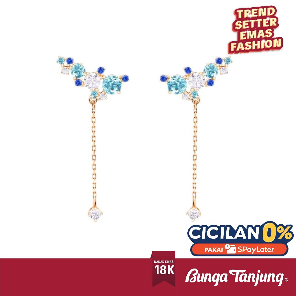 ANTING FROZEN SERIES - SDW GOLD - EMAS 18K - BUNGA TANJUNG GOLD