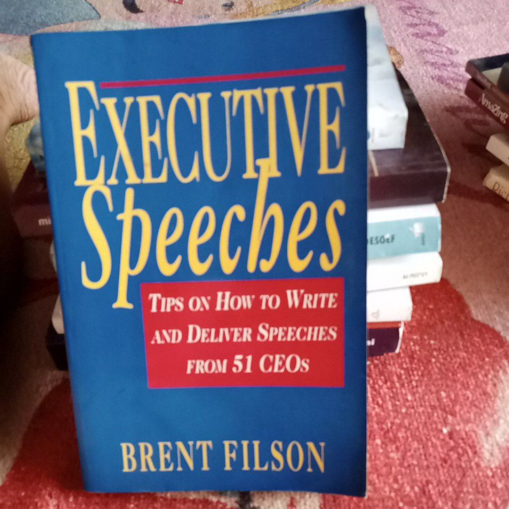 BUKU EXECUTIVE SPEECBES" BRENT FILSON"