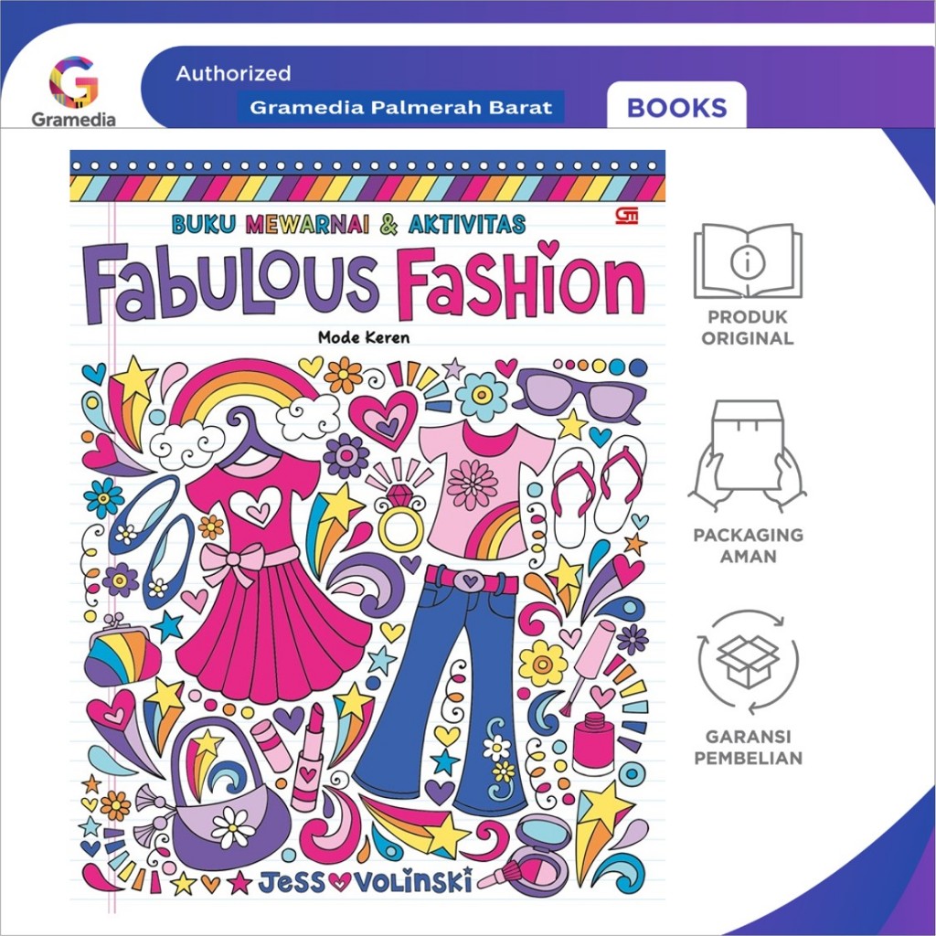 Mewarnai dan Aktivitas: Mode Keren (Fabulous Fashion)