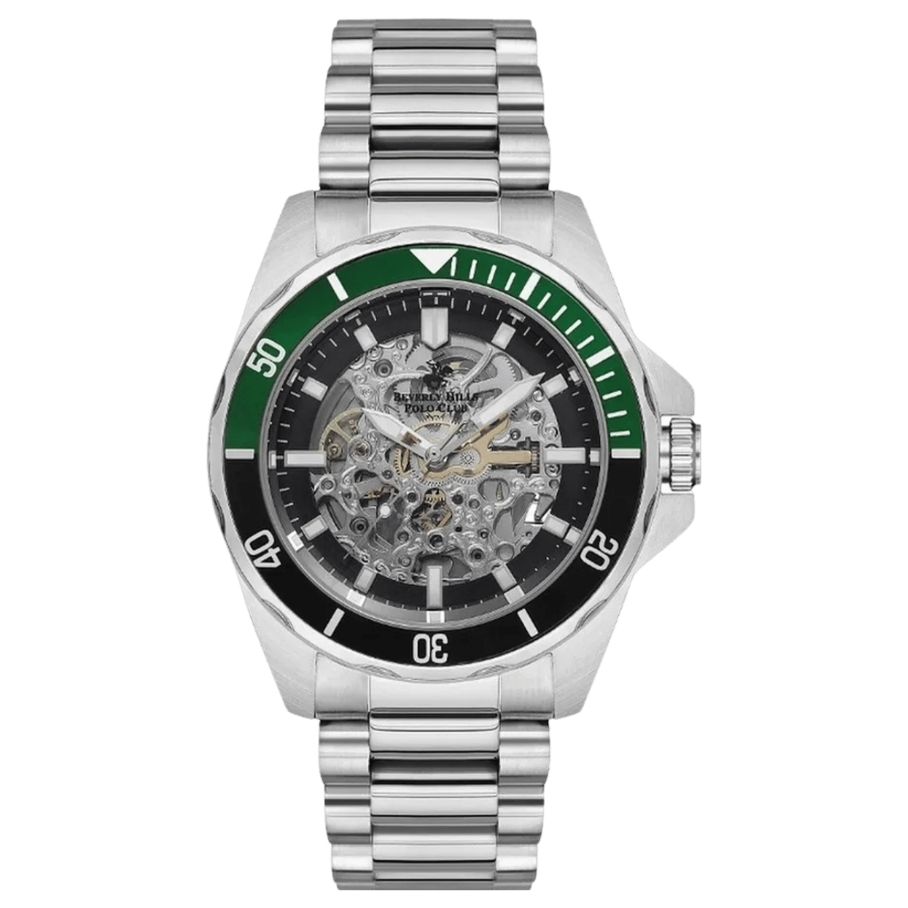 Galery Jam Tangan Beverly Hills Polo Club BP3637X.350 Automatic Silver Stainless Steel