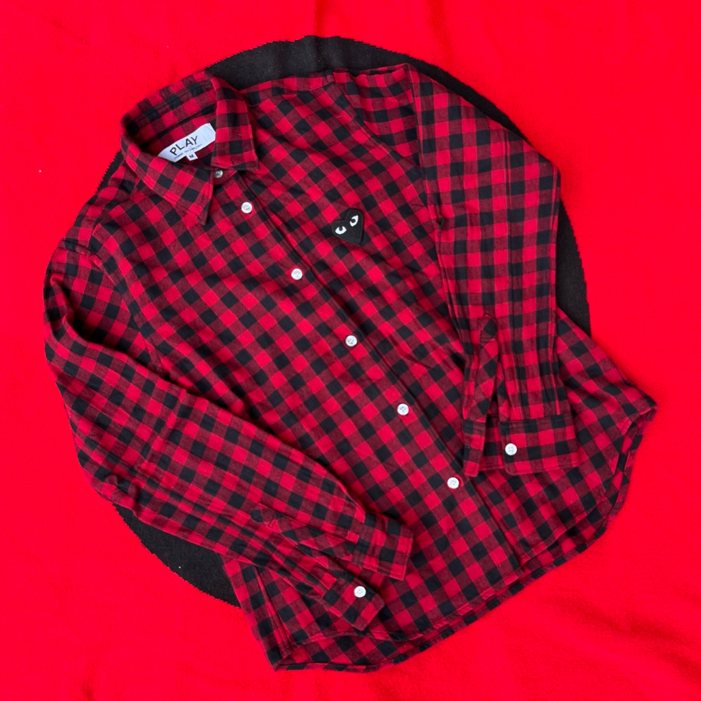 Play Comme Des Garcons Shirt Button Kemeja