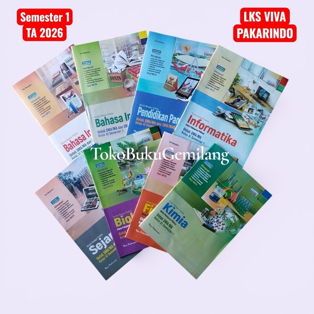 LKS Viva Pakarindo Kelas 11 XI SMA/MA Semester 1 Tahun Ajaran 2026/ 2027 Kurikulum Merdeka