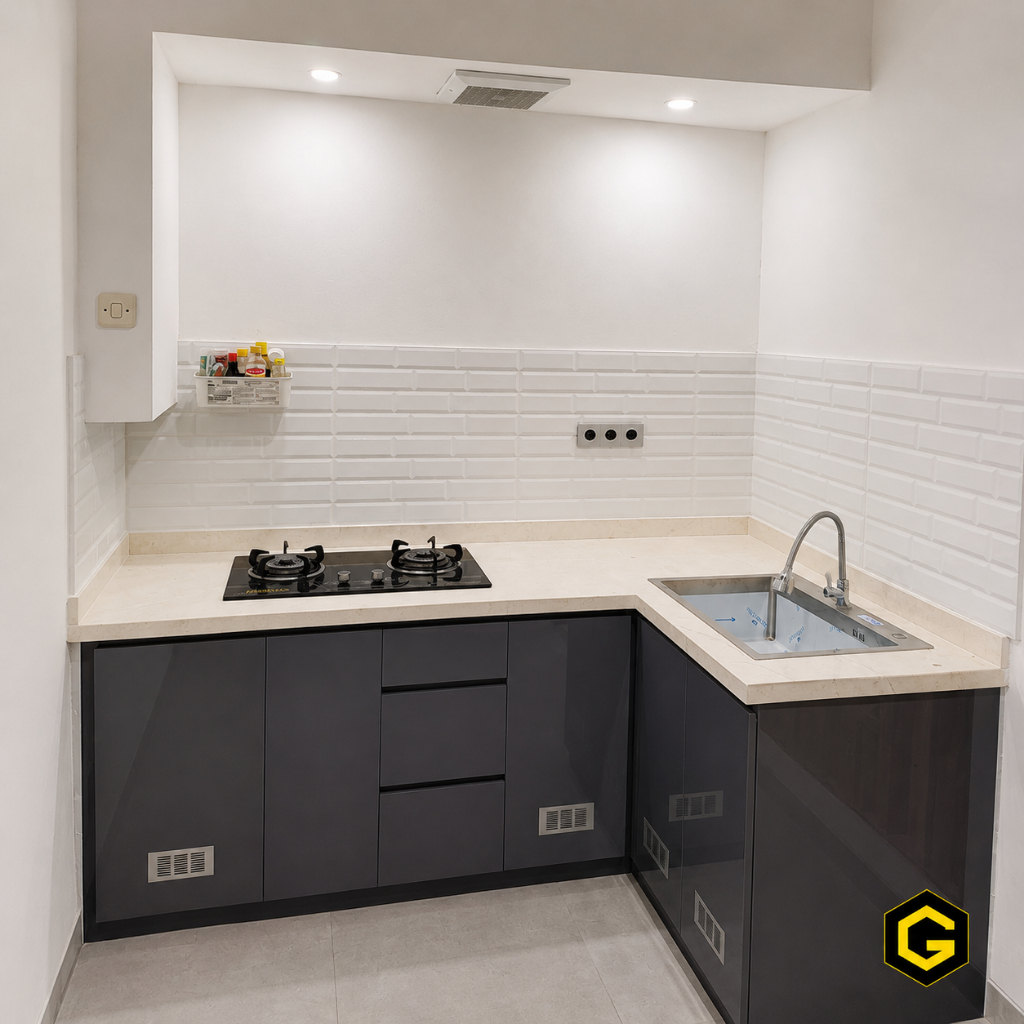 Meja Dapur Top Table Granit Marmer Ujung Pandang