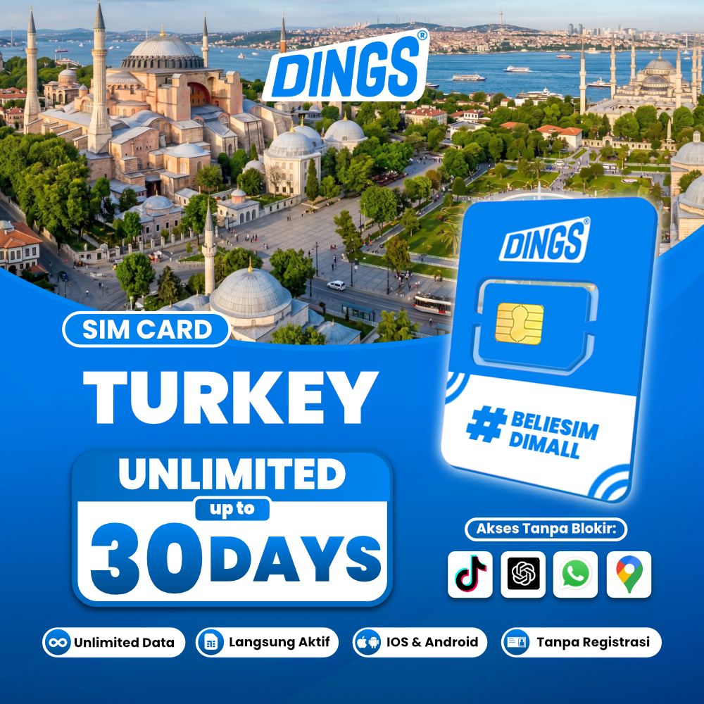 SIM CARD Turki Istanbul Unlimited Internet