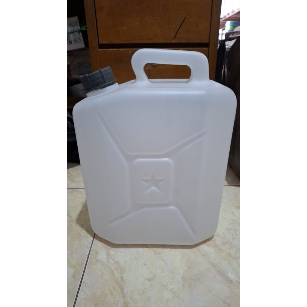 Jerigen 10 liter baru/Jerigen putih HDPE (BACA DESKRIPSI)