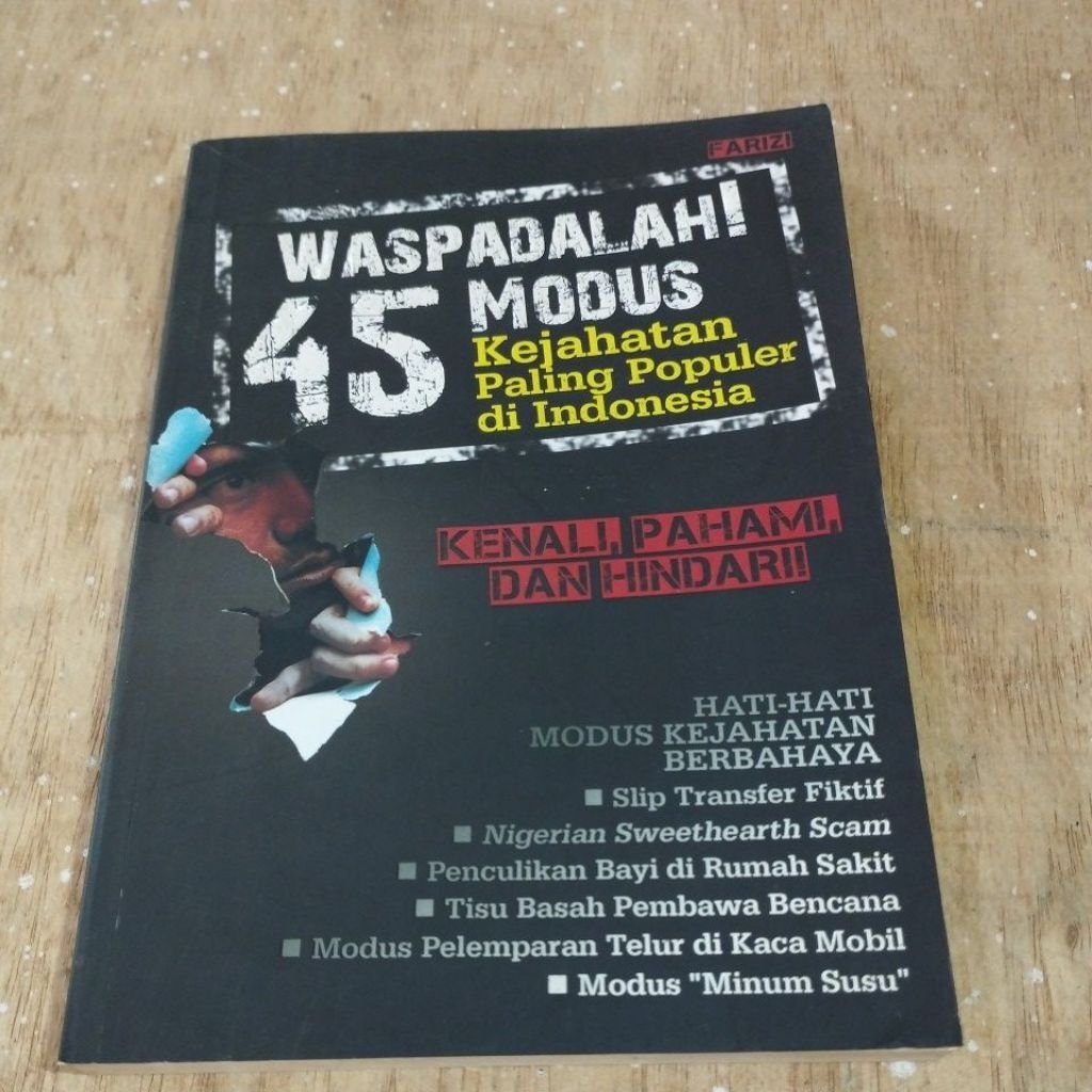 Buku Original Waspadalah 45 Modus Kejahatan Paling Populer Di Indonesia
