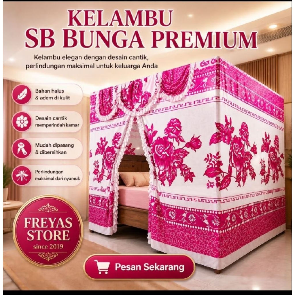 Kelambu tidur tebal 180x200 kuat premium awet garansi 100% | kelambu anti nyamuk / kelambu tidur 180