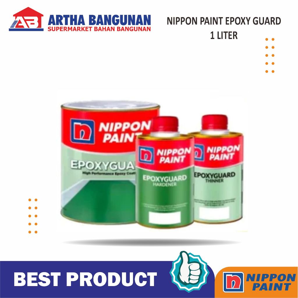 NIPPON PAINT EPOXY GUARD CAT LANTAI HIGH GLOSS 1 LITER