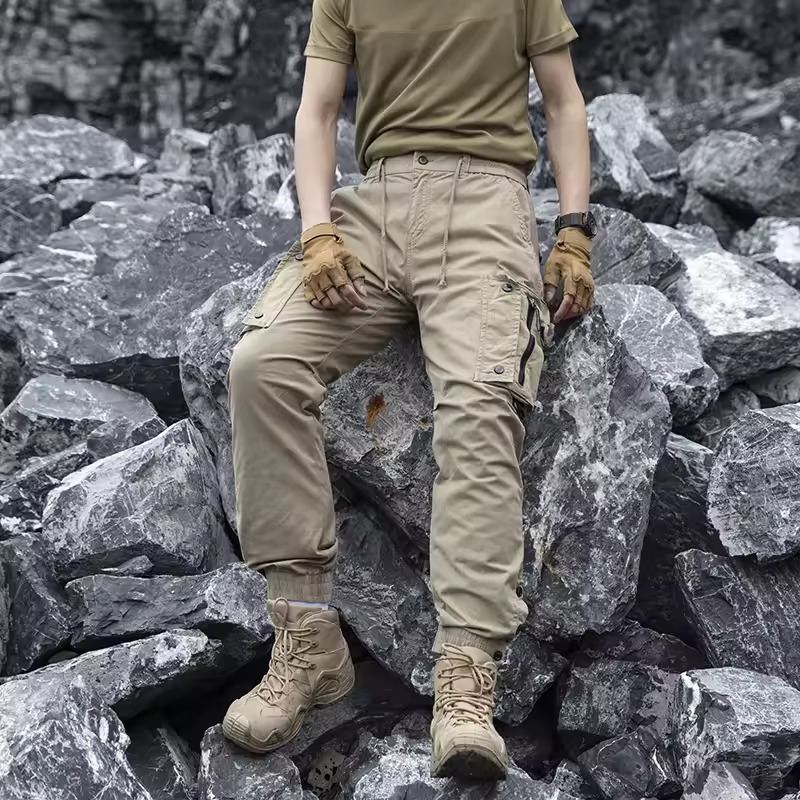 Celana Panjang Jogger Model Cargo Slim Fit Pria Wanita Sporty Outdoor Trendy