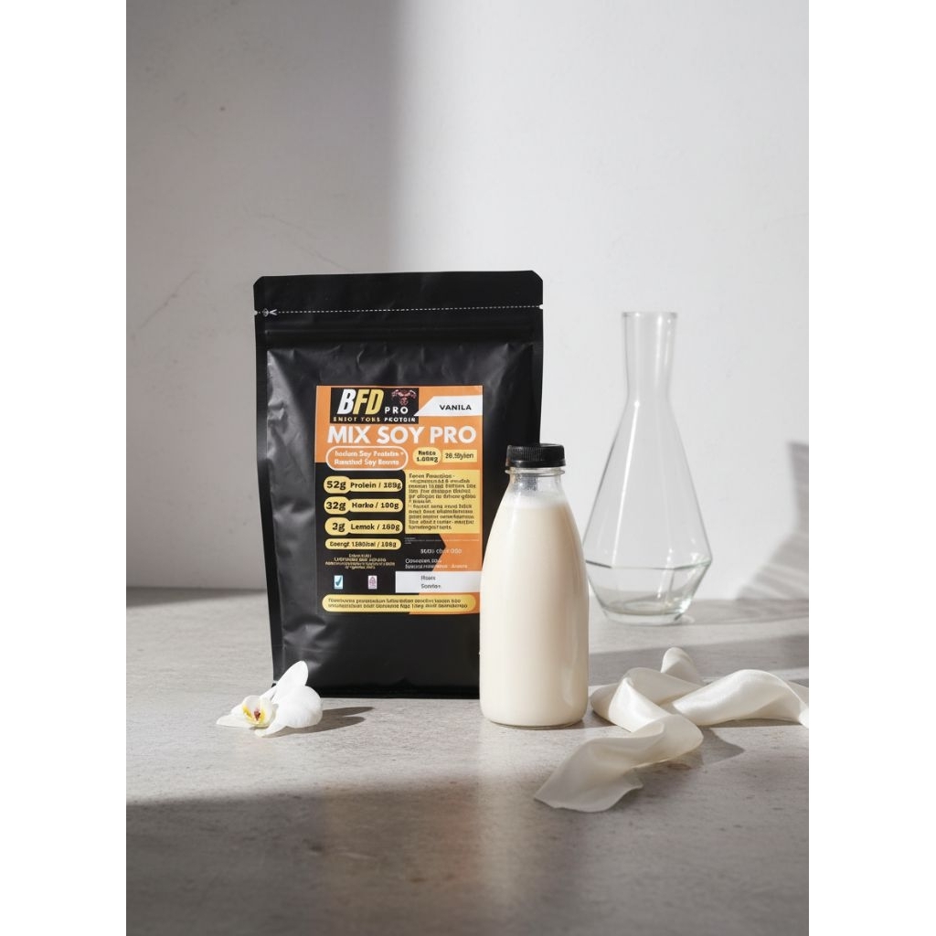 Susu Protein Kedelai/Mix Soy Protein 1Kg/Susu Protein/Bubuk Protein Kedelai/ Bubuk Protein/Susu Kede