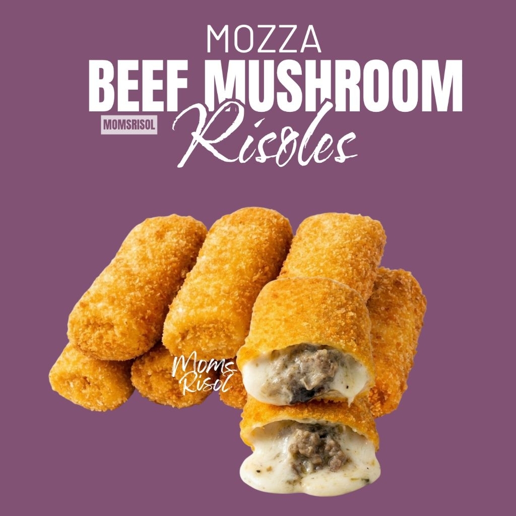 MOMSRISOL risoles beef mushroom mozza - Frozen (4pcs)