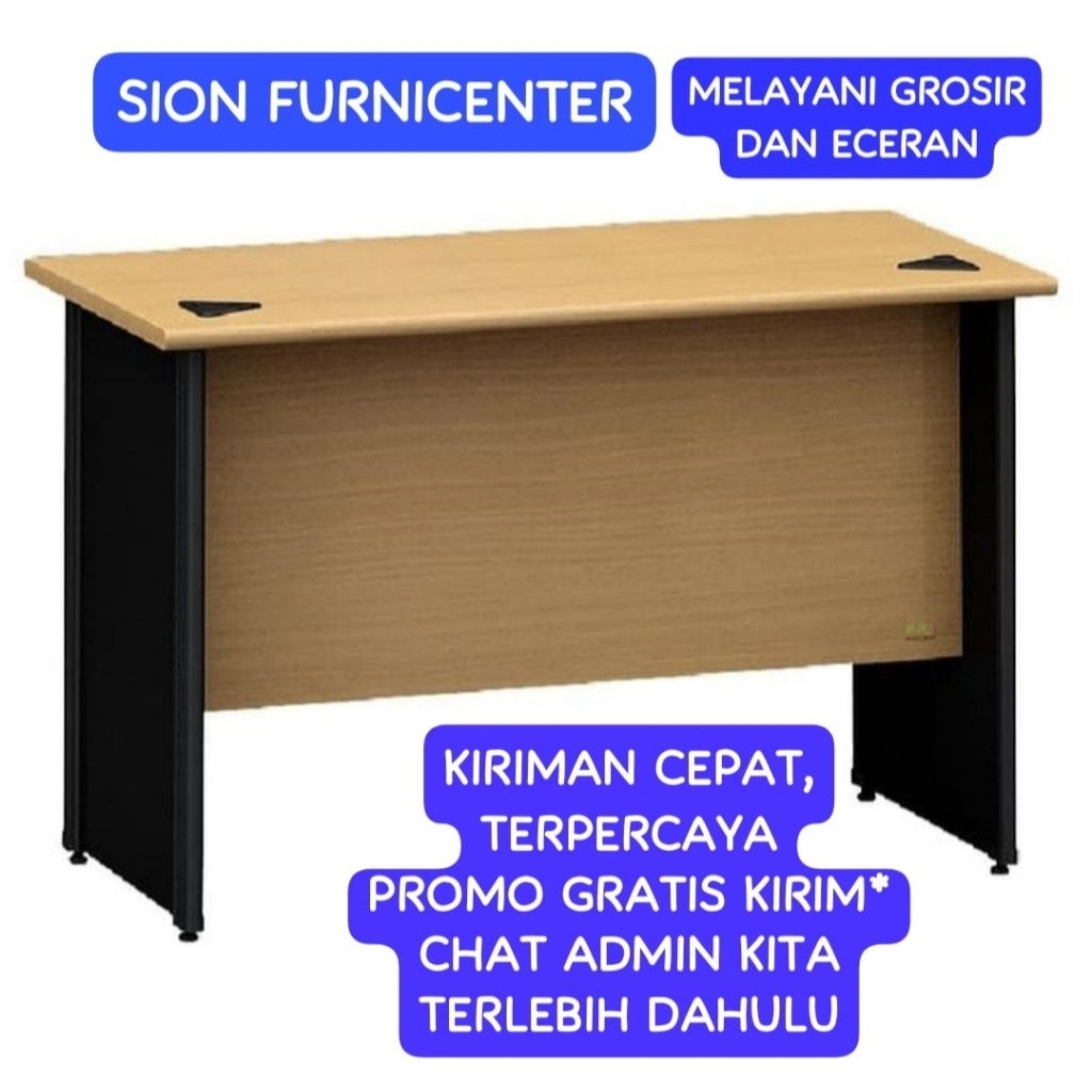 meja kantor 120 cm / meja kantor 120 tanpa laci / meja kantor tanpa laci / meja kantor 120x60 / 120x