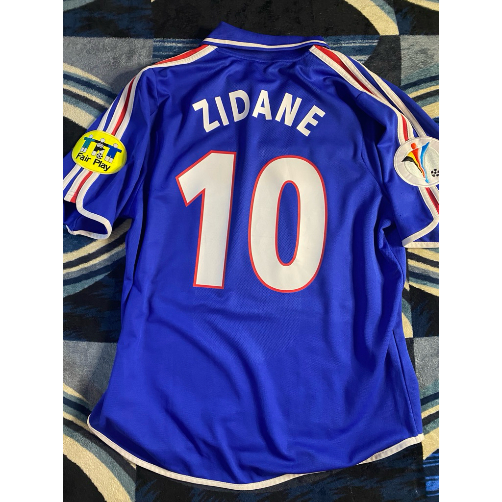 Jersey Retro Zidane france euro 2000 original