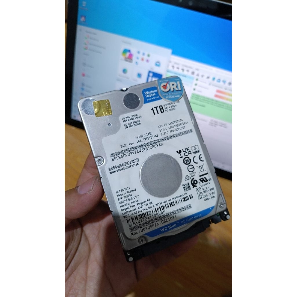 HDD LAPTOP 1 TB WD BLUE Sentinel 100/100