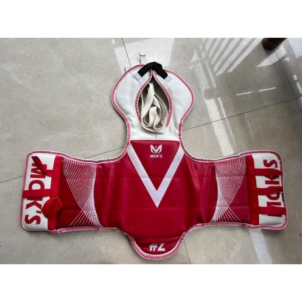 PRELOVED Body Protector Taekwondo Mok’s #2 dua sisi merah dan biru