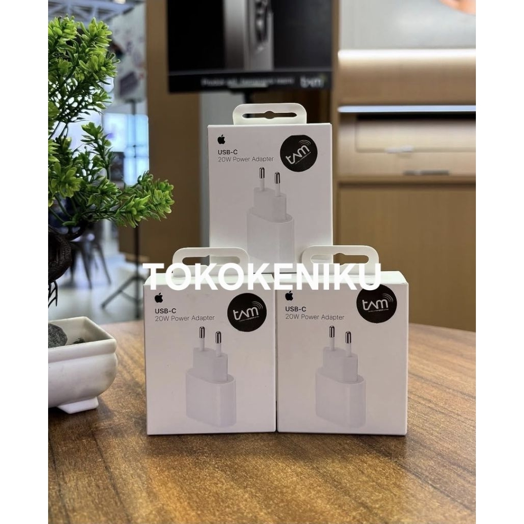 JUAL PARTAI 10PCS POWER ADAPTER REAL1000% FAST CHARGING APPLE 20W USB C Model A2347 MD3J4ZA/A 20 WAT