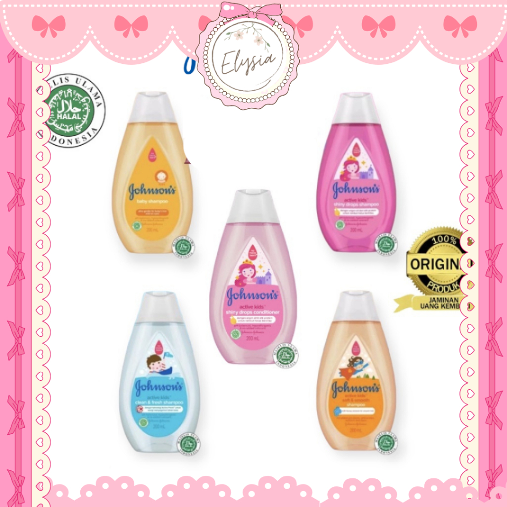 JOHNSON'S Johnson Baby Shampoo Conditioner 100ml 200ml - Sampo Bayi