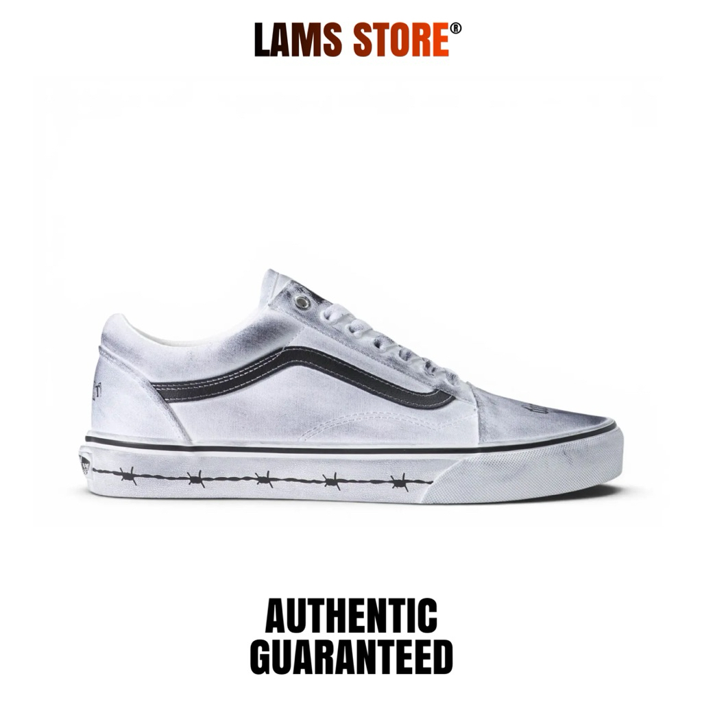 Travis barker x vans old skool white limited editon