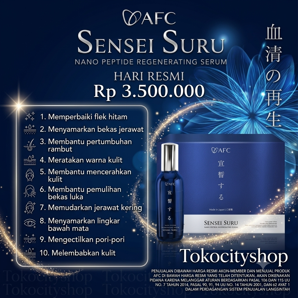 Sensei Suru Serum Wajah Original - Serum Anti Aging Glowing BPOM