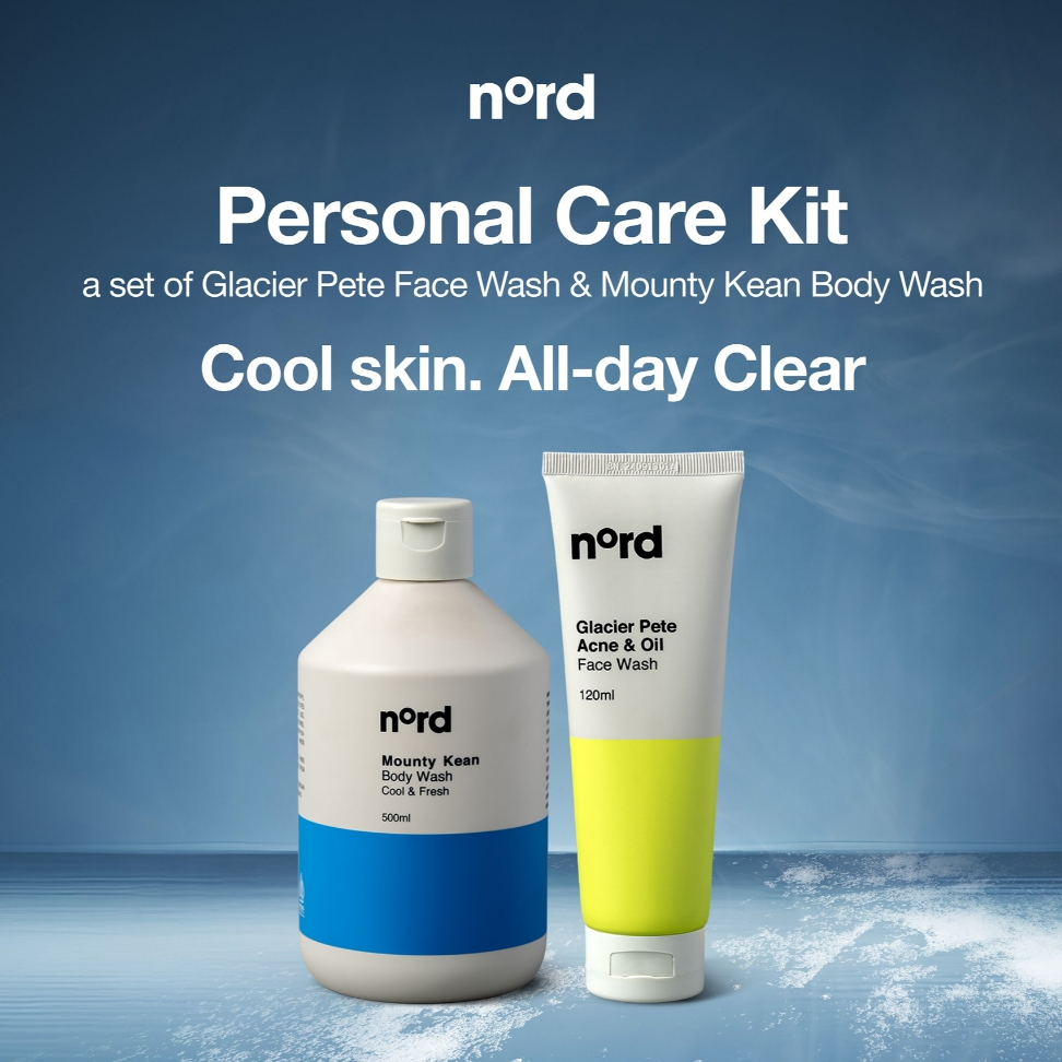 Nord Personal Care Kit (Face Wash Glacier Pete 120ml & Body Wash Mounty Kean 500ml)