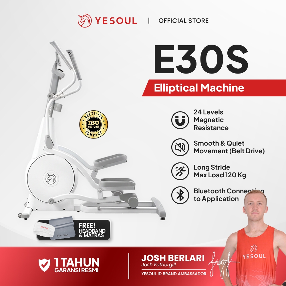 YESOUL E30S Smart Elliptical Machine - Alat Fitness Canggih untuk Rumah Anda